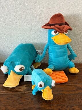 Platypus Toy Pet Play Plush Phineas and Ferb Perry the Platypus Toys Set Of 3